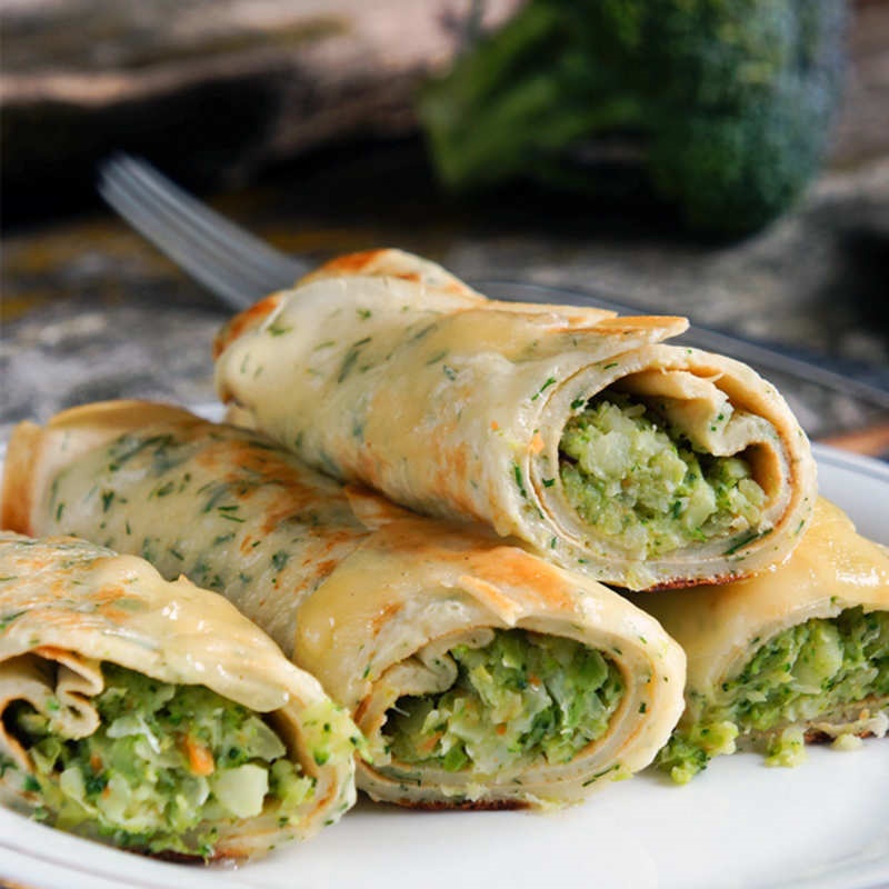 Broccoli Kathi Roll Recipe